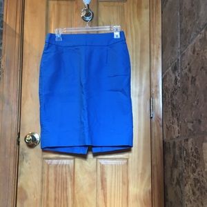 Electric blue J•Crew pencil skirt